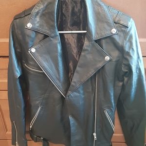 Ladies Faux Leather Jacket